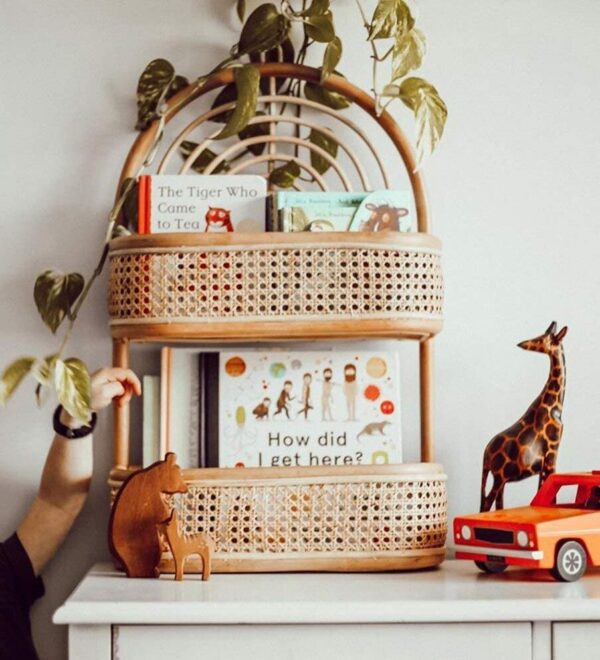 Handmade Rattan Wall Rack | Rattan Wall shelf - Image 7
