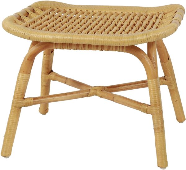 Handmade Rattan Stool - Image 2