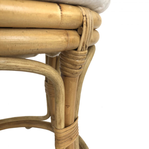 Handmade Rattan Stool - Image 2