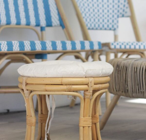 Handmade Rattan Stool - Image 3
