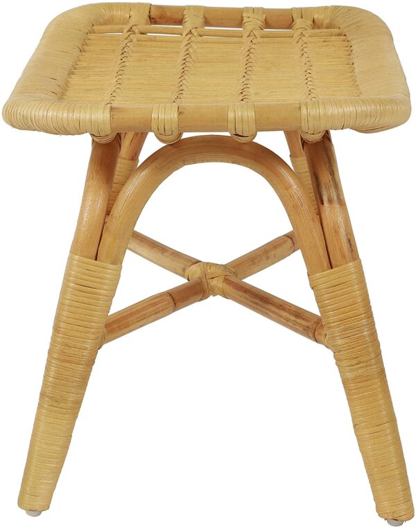 Handmade Rattan Stool - Image 3