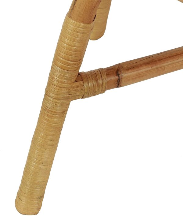 Handmade Rattan Stool - Image 4