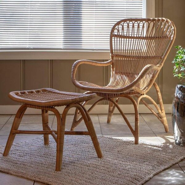 Handmade Rattan Stool - Image 7