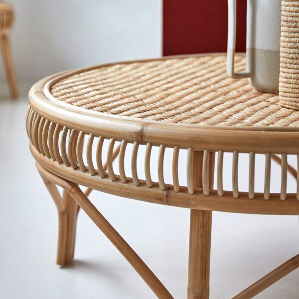 Handmade Rattan Table - Image 2