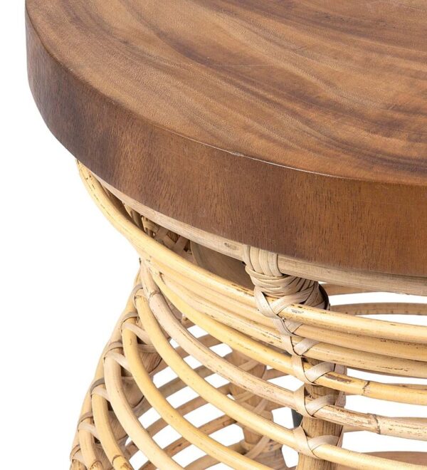 Handmade Rattan Table - Image 2