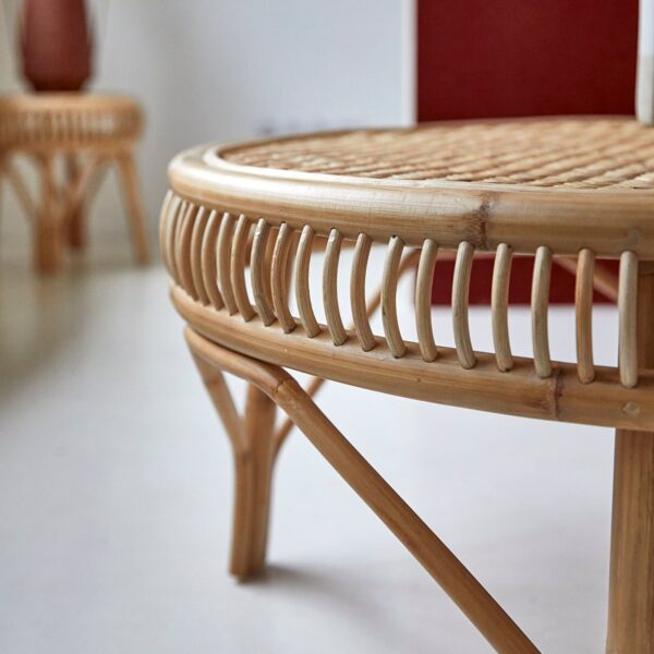 Handmade Rattan Table - Image 4