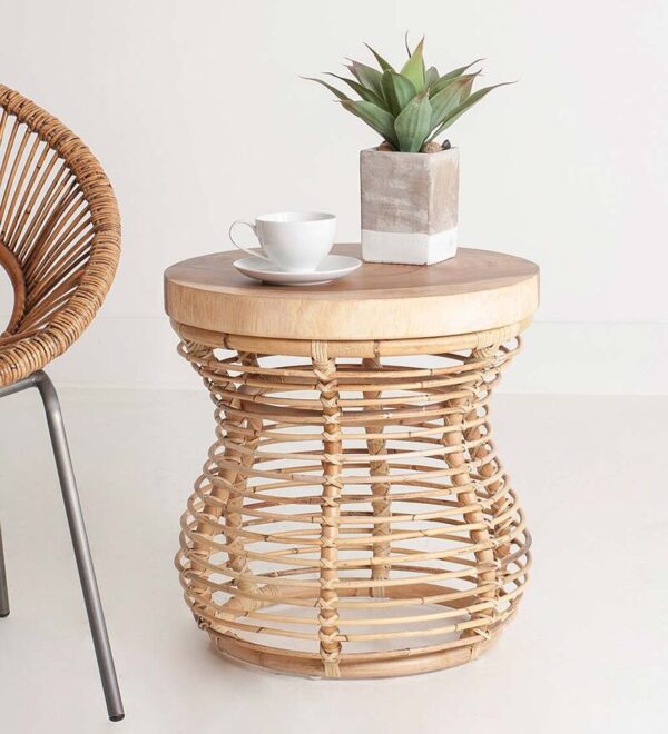 Handmade Rattan Table - Image 4