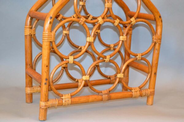 Handmade Rattan Wine Rack - Image 2