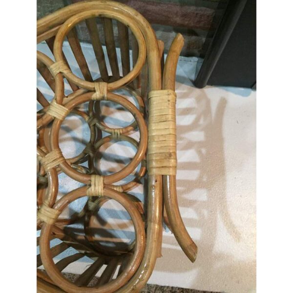 Handmade Rattan Wine Rack - Image 4