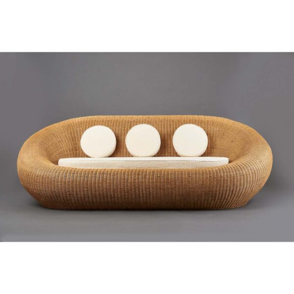 Handmade Rattan Sofa - Image 2