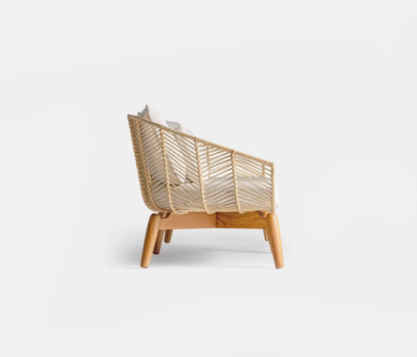 Handmade Rattan Sofa - Image 3
