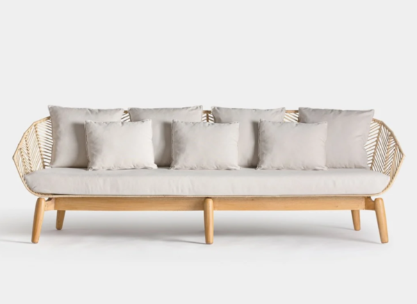 Handmade Rattan Sofa - Image 4
