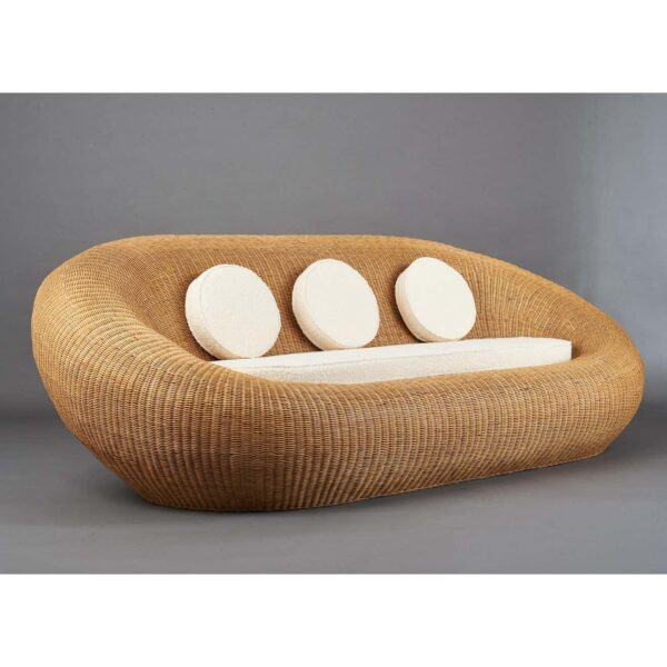 Handmade Rattan Sofa - Image 4