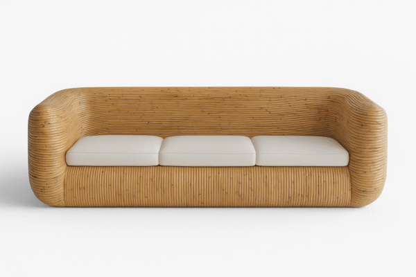 Handmade Rattan Sofa Set - Image 3