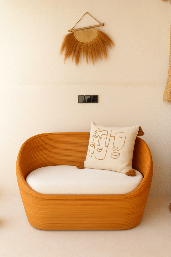 Handmade Rattan Sofa Set - Image 2