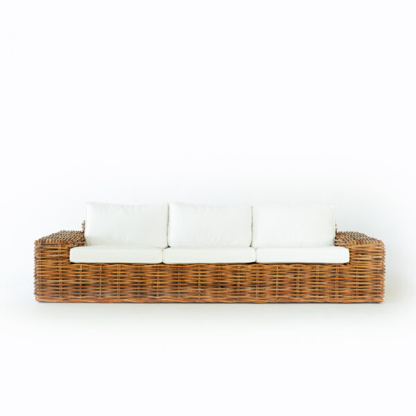 Handmade Rattan Sofa Set - Image 2