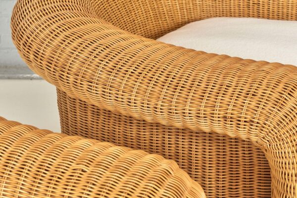 Handmade Rattan Sofa Set - Image 12
