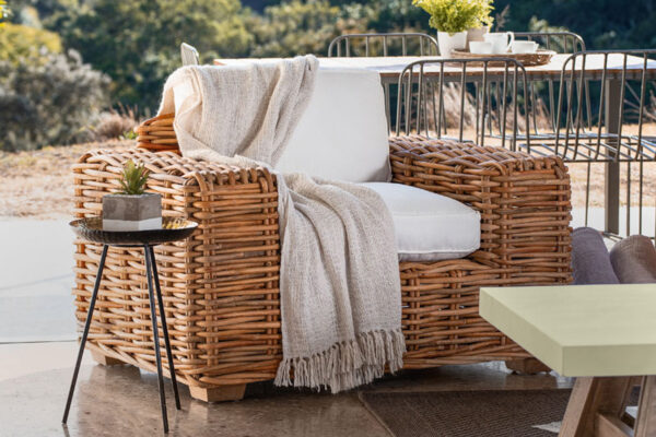Handmade Rattan Sofa Set - Image 13
