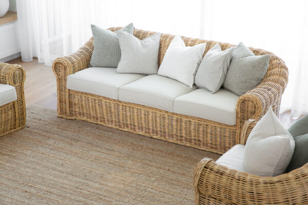 Handmade Rattan Sofa Set - Image 4