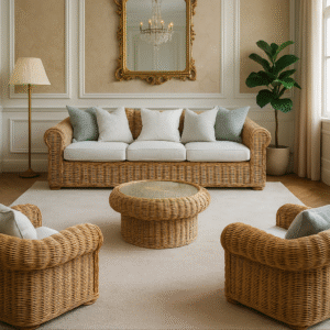 Handmade Rattan Sofa Set