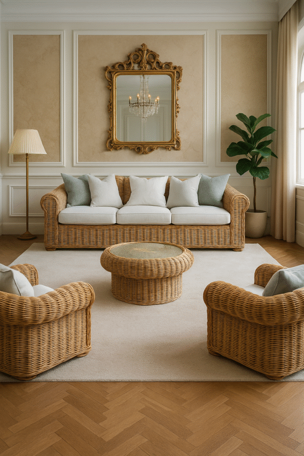 Handmade Rattan Sofa Set