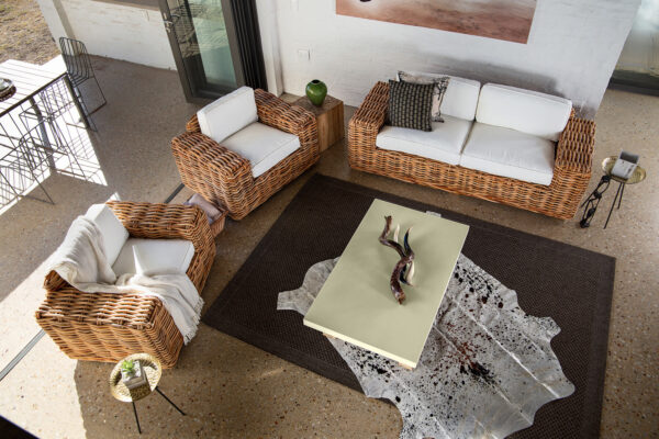 Handmade Rattan Sofa Set - Image 20