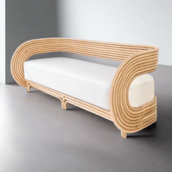 Handmade Rattan Sofa Set - Image 2