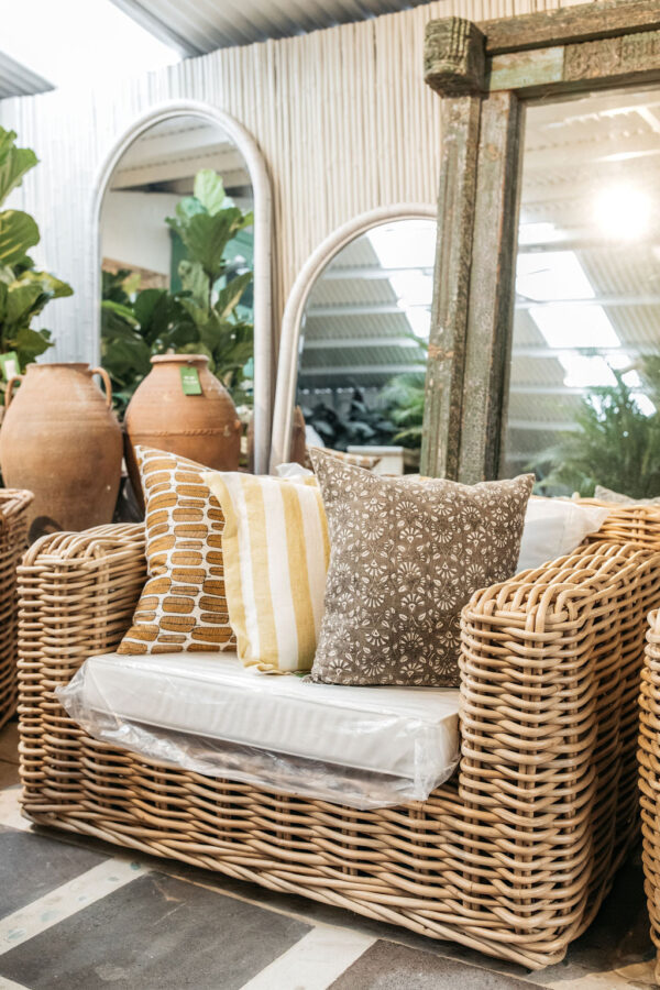Handmade Rattan Sofa Set - Image 8