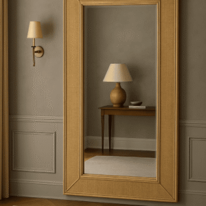 Handmade Rattan Wall Mirror, Real looking Mirror.