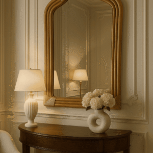 Handmade Rattan Wall Mirror, Real looking Mirror.