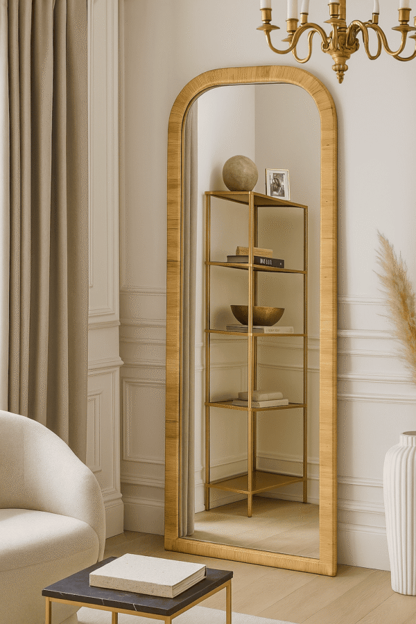 Handmade Rattan Wall Mirror, Real looking Mirror. - Image 2