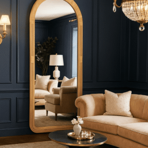 Handmade Rattan Wall Mirror, Real looking Mirror