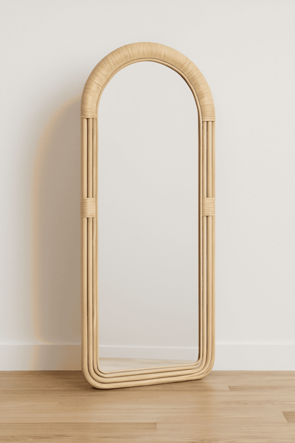 Handmade Rattan Wall Mirror, Real looking Mirror - Image 10