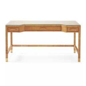Rattan Headboard and desk