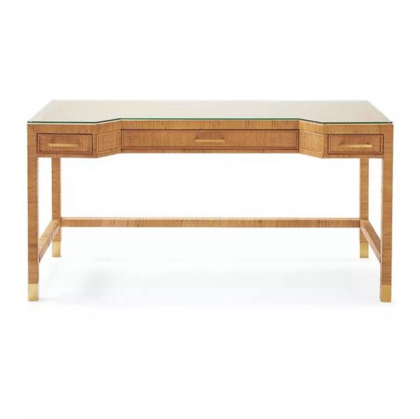 Rattan Headboard and desk