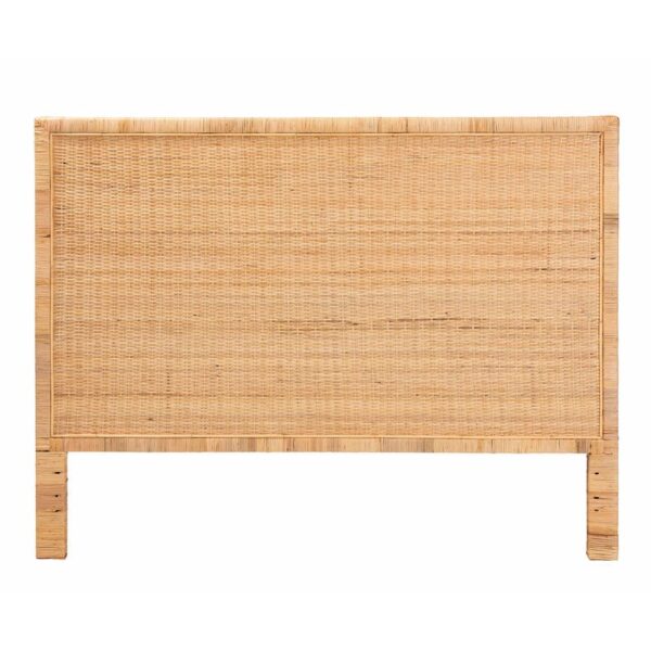 Rattan Headboard and desk - Image 3